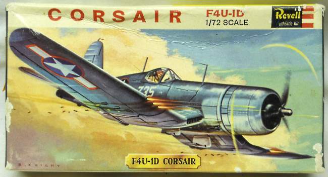 Revell 1/72 Vought F4U-1D Corsair - Great Britain Issue - (F4U1D), H625 plastic model kit